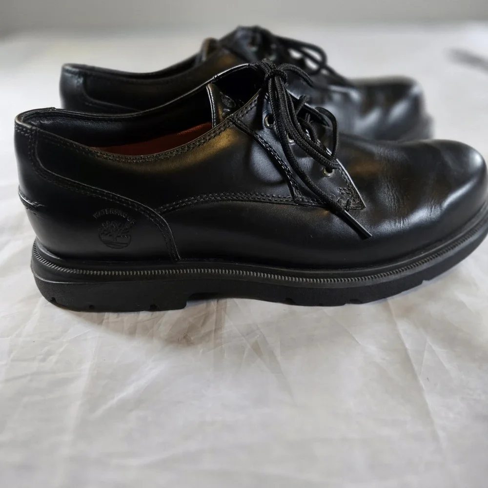 Timberland 61020 Montgomery Bay Waterproof Oxford Shoes Mens 9W Wide Black